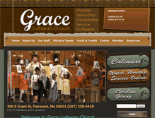 Tablet Screenshot of gracelutheranchurch.org